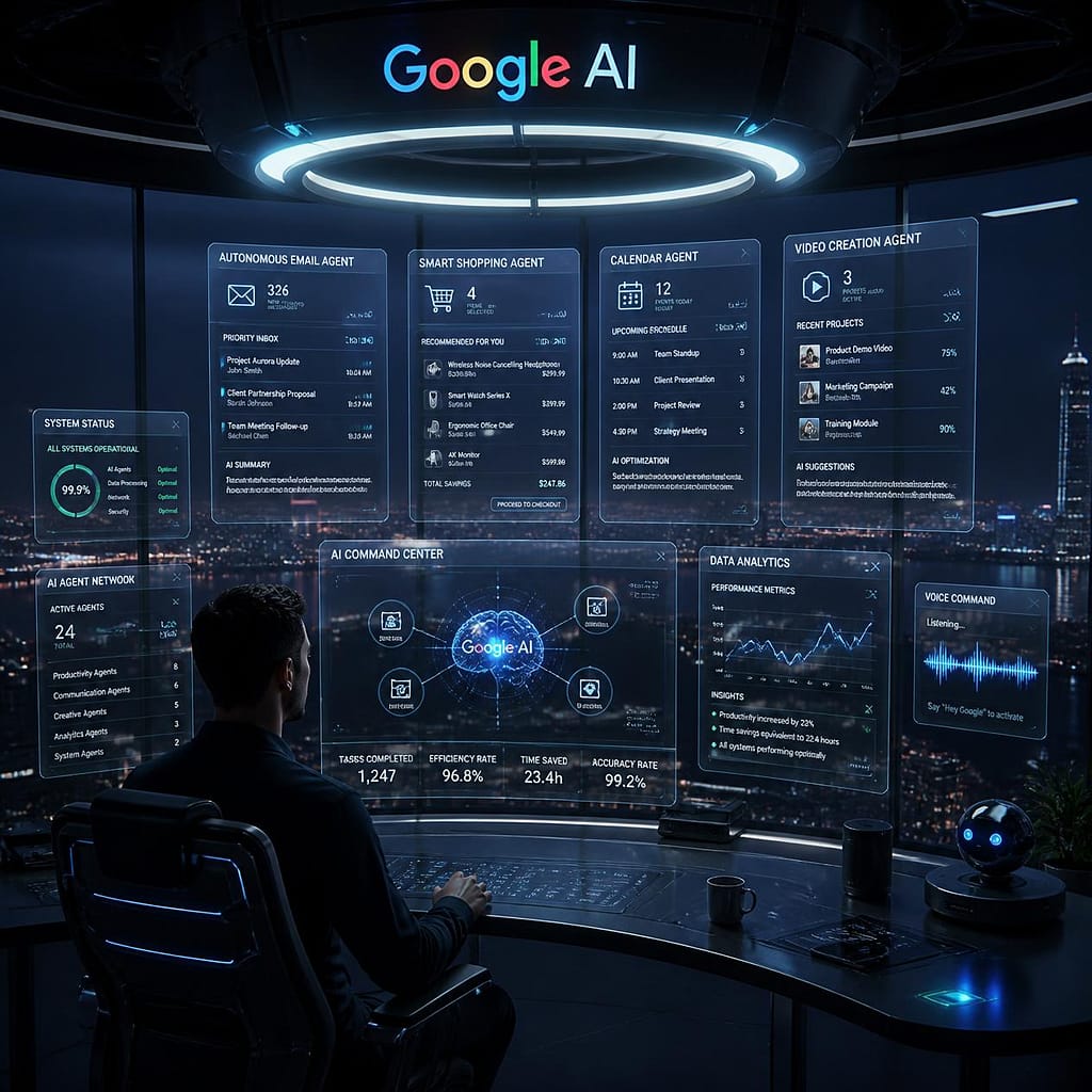Gemini Spark AI agents automating digital tasks across Google services in 2026