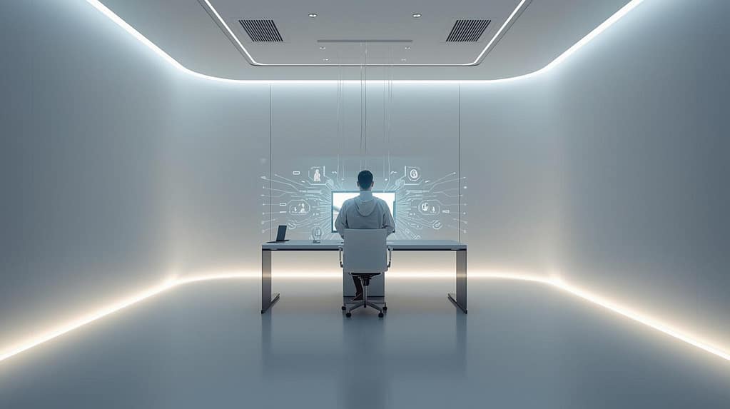 Minimalist-futuristic-workspace-with-no-screens.